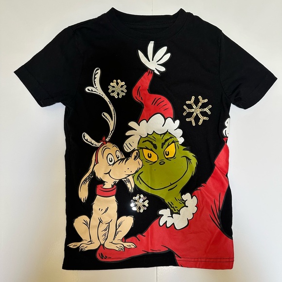 The Grinch & Max Christmas Kids’ Graphic Tee - Size XS - Picture 1 of 4